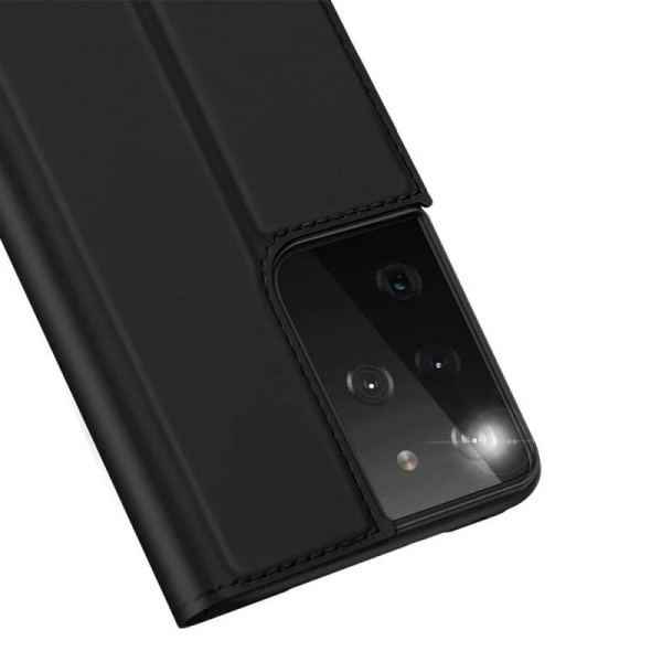 Samsung S21 Ultra Flip Case Smooth -korttipaikka Black