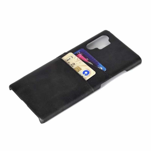Samsung Note 10 Plus Skal Korthållare Retro V2 Svart