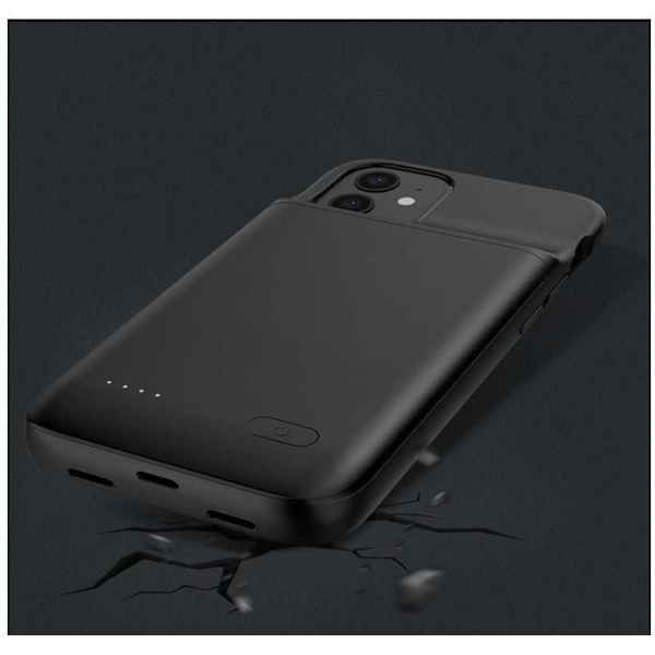 iPhone 12 Mini Stöttåligt Batteriskal Titan V2 4700mAh Svart