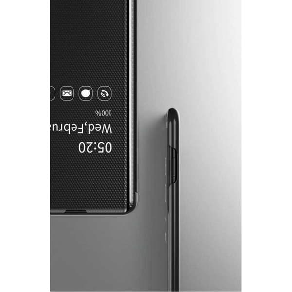 Samsung S10 Plus Smart Flip Case Clear View Seisova V3 Rocket Black