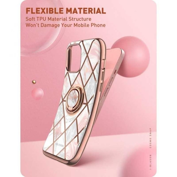 iPhone 13 Supcase Marble Pink multifärg