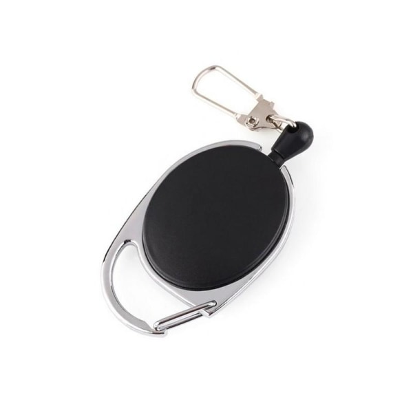 2-pakke nøgleholder med jojo-funktion Black