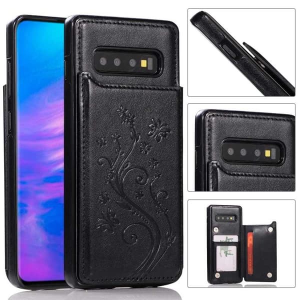 Samsung S10 Plus iskunkestävä kotelo, 3-taskuinen Flippr V2 Black