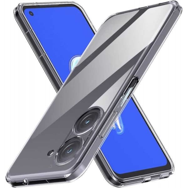 Zenfone 10 5G iskuja vaimentava silikonikotelo Simple Transparent