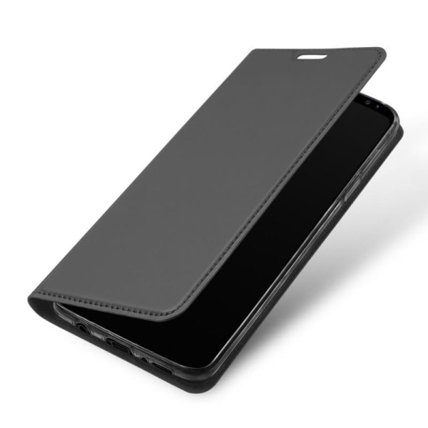 Samsung S9 Flip Case Skin Pro korttilokerolla Svart