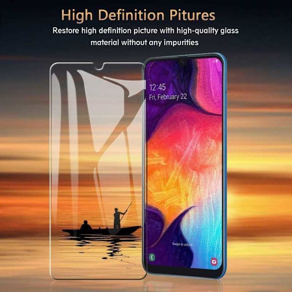 2-PACK Samsung A02s Härdat glas 0.26mm 2.5D 9H Transparent