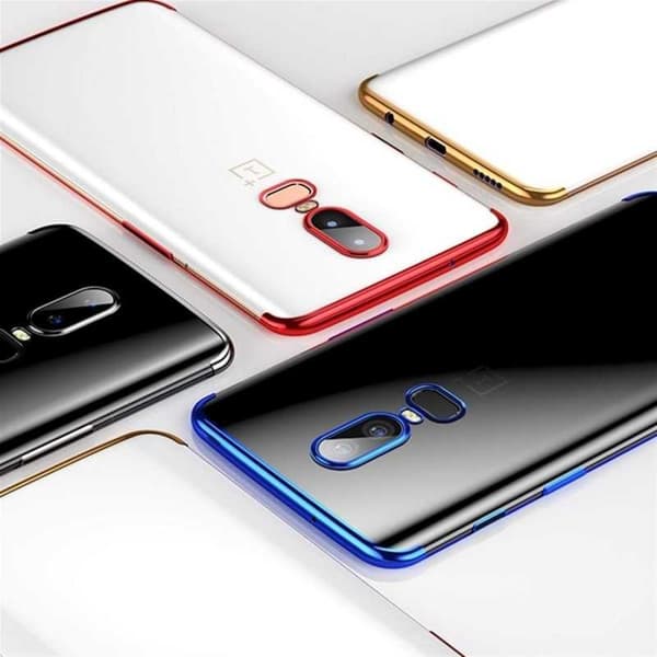 OnePlus 6 Stötdämpande Gummiskal Svart