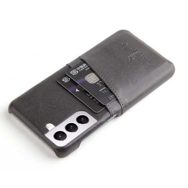 Samsung S21 Mobile Cover -korttikotelo Retro Black