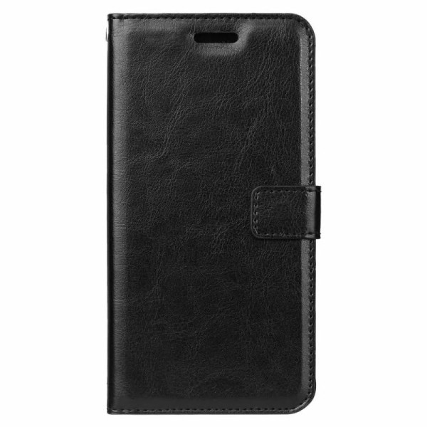 OnePlus 6 -lompakkokotelo, PU-nahka, 4 osastoa Black