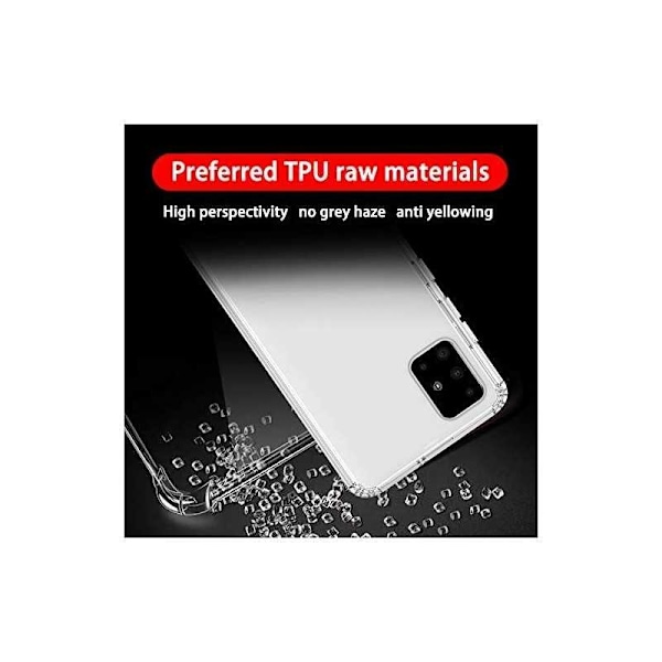 Samsung A71 Stødabsorberende Silikone Shell Shockr Transparent