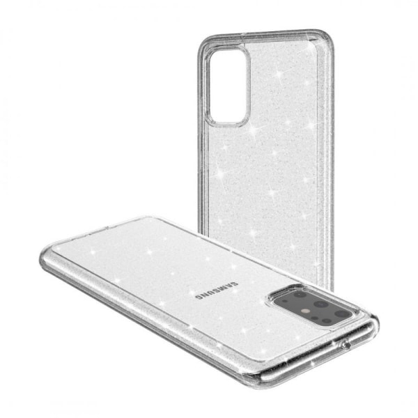 Samsung S20 Plus stødabsorberende mobilcover Sparkle Silver Silver