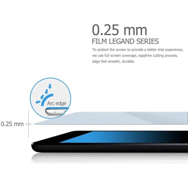 Samsung Tab S7 / Tab S8 Hærdet glas 0,26mm 2,5D 9H Transparent