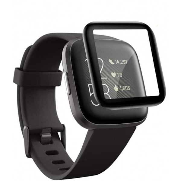 2-PACK Fitbit Versa 2 FullFrame 3D Härdat Glas 0.2mm 9H Transparent