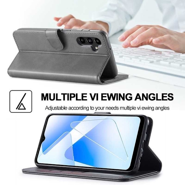 LC.IMEEKE Plånboksfodral Samsung A15 5G - Grå grå