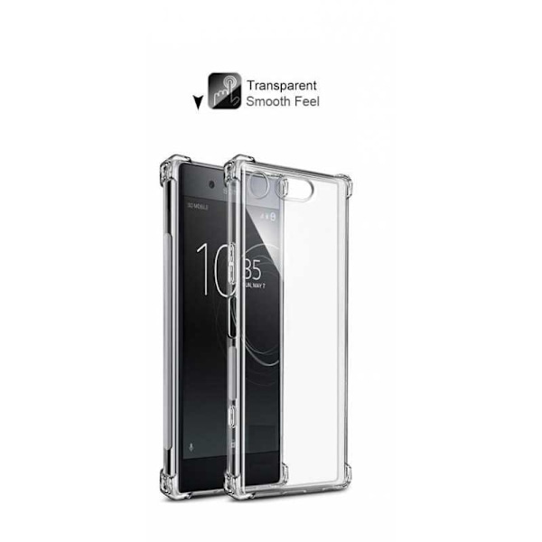 Xperia XZ1 Compact Iskunvaimennin Silikoni Shell Shockr Transparent