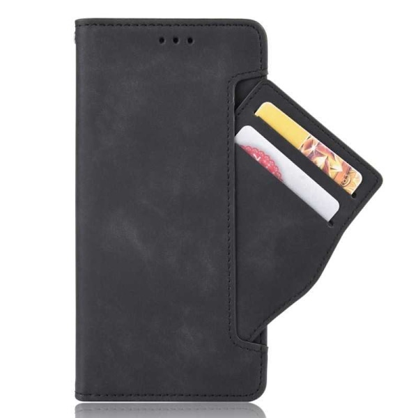 iPhone 13 Pro Max Wallet Case PU-læder 6-LOMMES Winston V3 Black