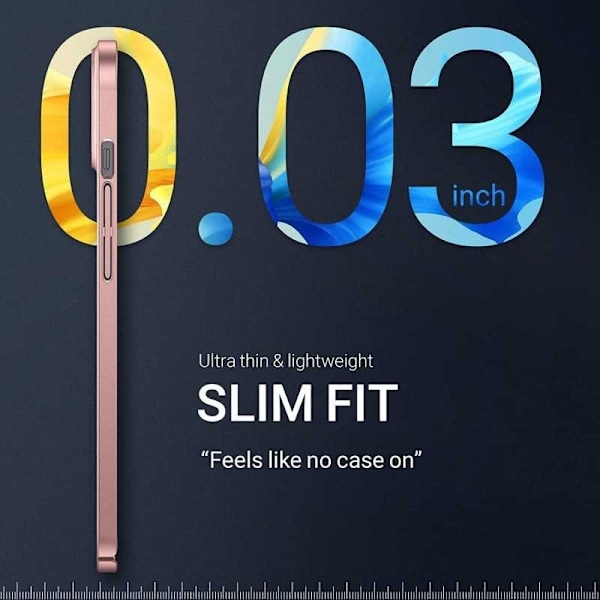 iPhone 13 Ultratunt Lätt Skal Basic V2 Rosenguld Rosa guld