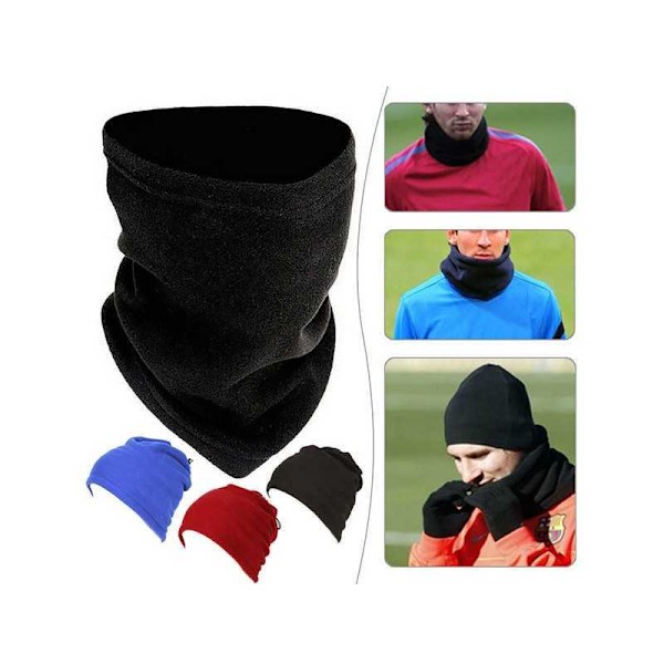 3 i 1 Fleece Protection Hat Neckwarmer mv. Rosa