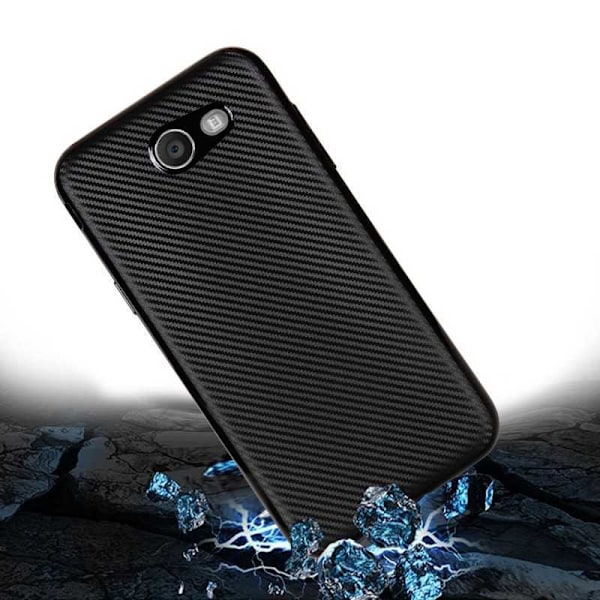 Samsung J3 2017 iskunkestävä suojus FullCarbon V2 Svart