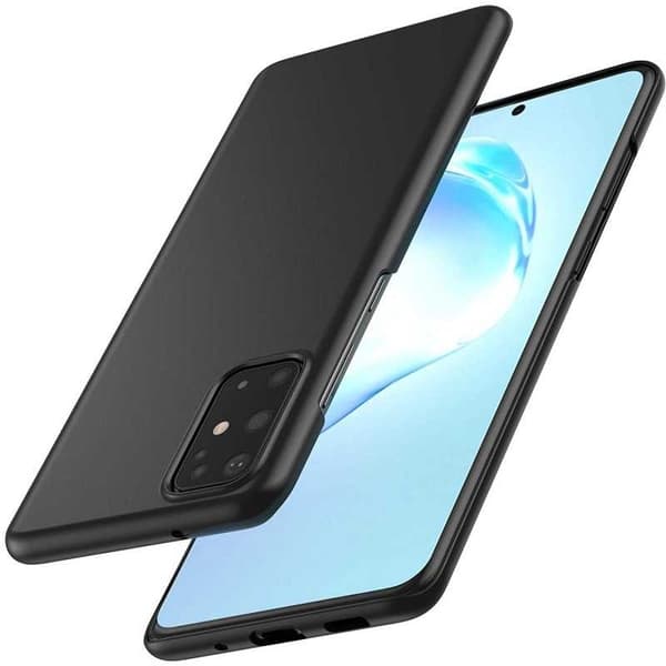 Samsung S20 FE Erittäin ohut kumipinnoitettu mattamusta Cover Basic V2 Black