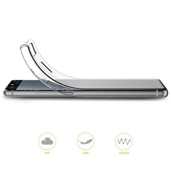 Huawei P9 stødabsorberende silikonecover Enkelt Transparent