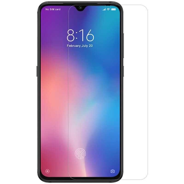 Xiaomi Mi 9 Karkaistu lasi 0,26mm 2,5D 9H Transparent