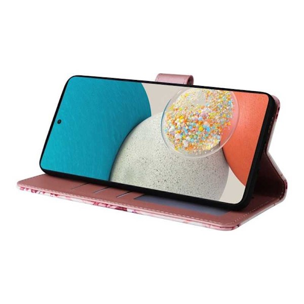 Samsung A53 5G Trendigt Plånboksfodral Sparkle 4-FACK Rosa