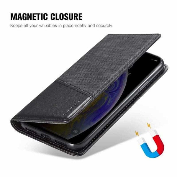 Xiaomi Mi 9 Elegant etui i PU-læder med RFID-blok Black