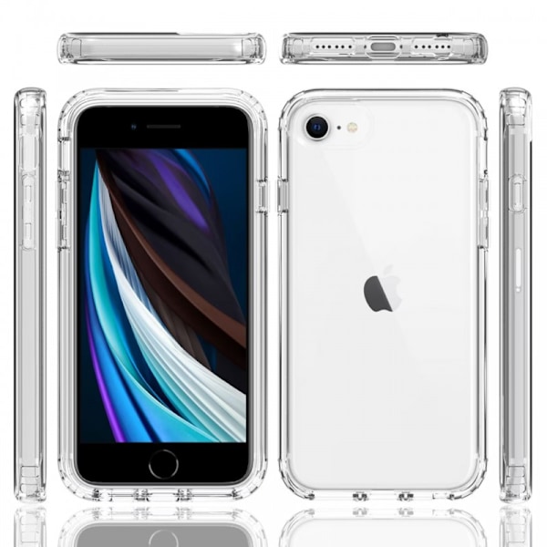 iPhone 6 / 7 / 8 / SE 2020 2022 Heltäckande Premium 3D Skal 3in1 ThreeSixty Clear