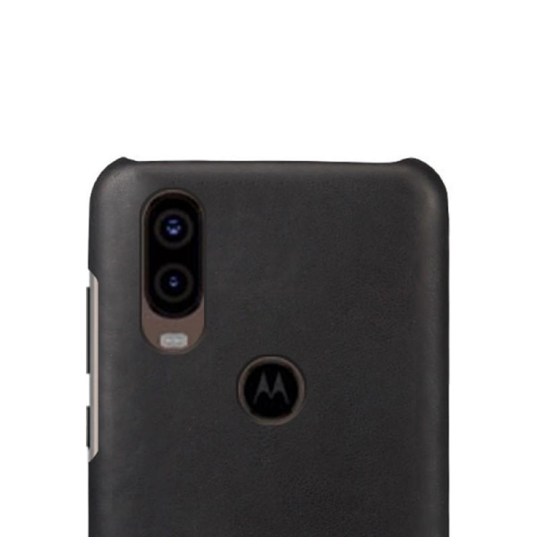 Motorola One Vision Ultrathin Vintage Cover Jazz Black