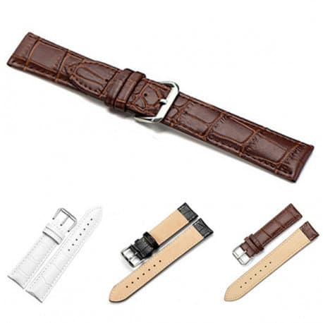 Klockarmband i Läder (Vintage-design)