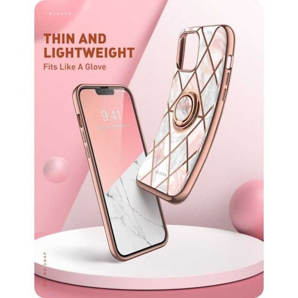 iPhone 13 Supcase Marble Pink multifärg