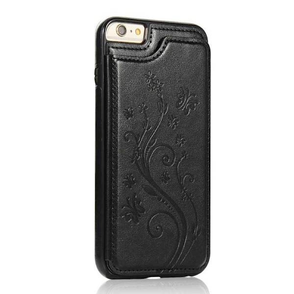 iPhone 6S Plus Shockproof Case Kortholder 3-POCKET Flippr V2 Black