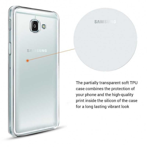 Samsung A5 2016 stødabsorberende silikonecover Enkelt Transparent