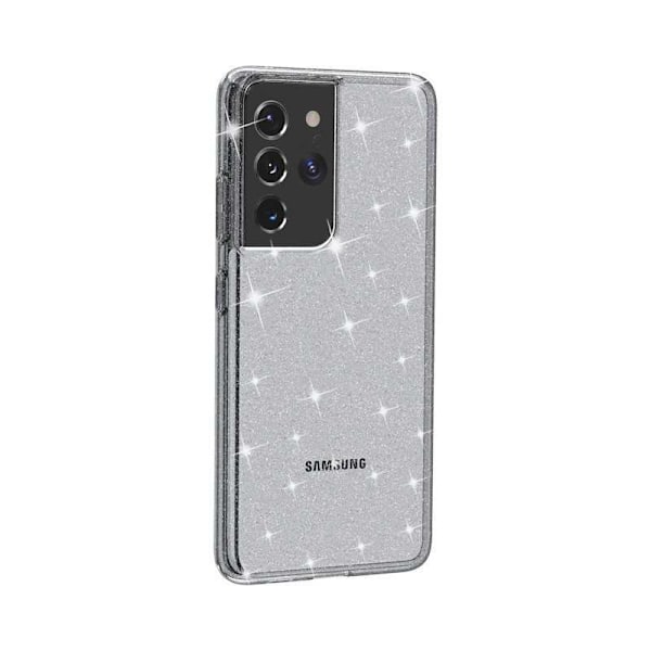 Samsung S21 Ultra Stötdämpande Mobilskal Gnistra Svart Svart
