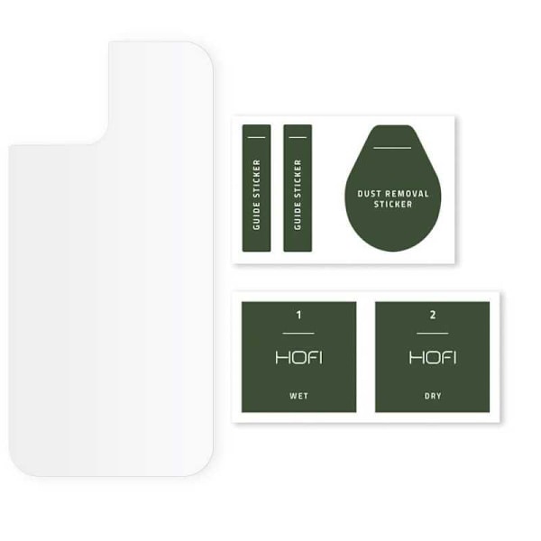 iPhone 12/12 Pro Hybrid Glass 7H Back Hofi Transparent