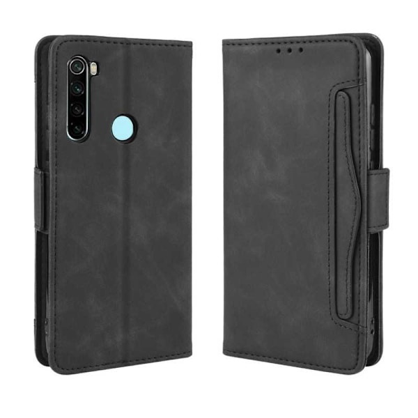 Xiaomi Redmi Note 8 Plånboksfodral PU-Läder 6-FACK Winston V3 Svart