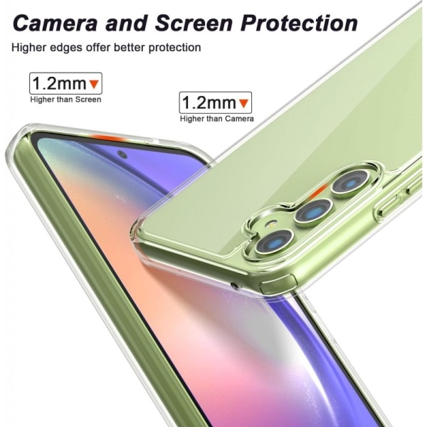 Samsung A54 5G støtdempende mykt deksel Simple Transparent