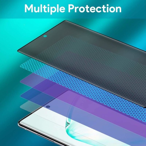 Samsung Note 20 Privacy Hærdet glas 0,26mm 2,5D 9H Transparent
