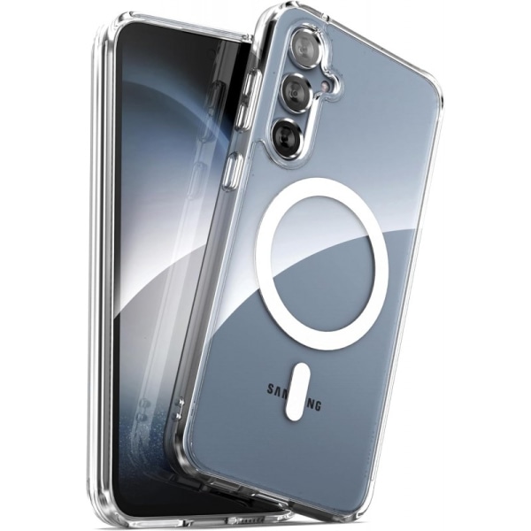 Samsung S24 Plus gjennomsiktig støtdemperveske MagSafe-kompatibe