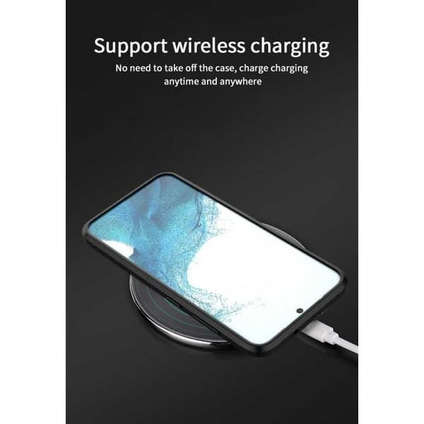 Samsung S24 Plus Iskunkestävä kotelo jalustalla ThinArmor V2 - Musta