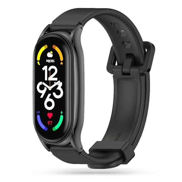 Xiaomi Mi Smart Band 6/5/4/3 Slitstark Silikon Armband Walkr Svart