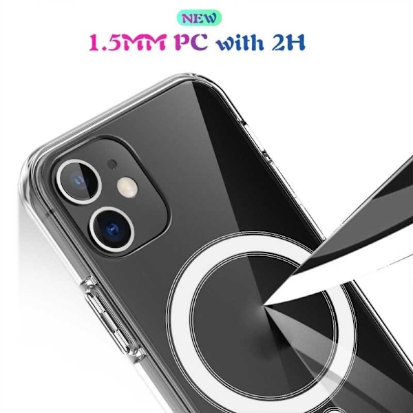 iPhone XS Max läpinäkyvä iskunvaimenninkotelo, MagSafe-yhteensopiva Transparent