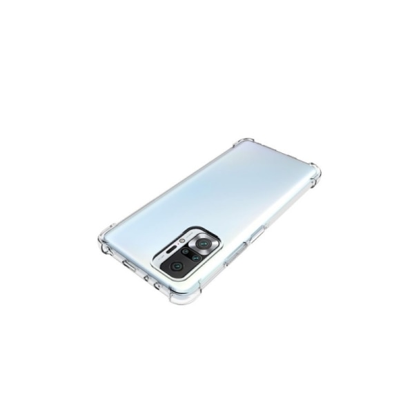 Xiaomi Redmi Note 10 Pro iskuja vaimentava silikonikotelo Shockr Transparent