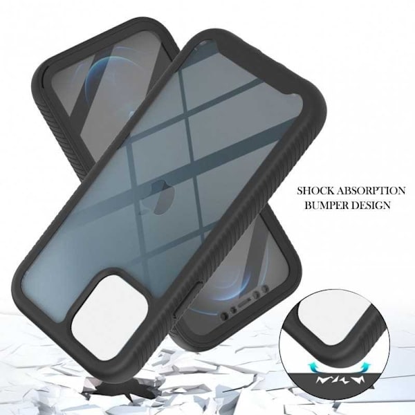 iPhone 15 Full Coverage Premium 3D Case 3in1 ThreeSixty Transparent