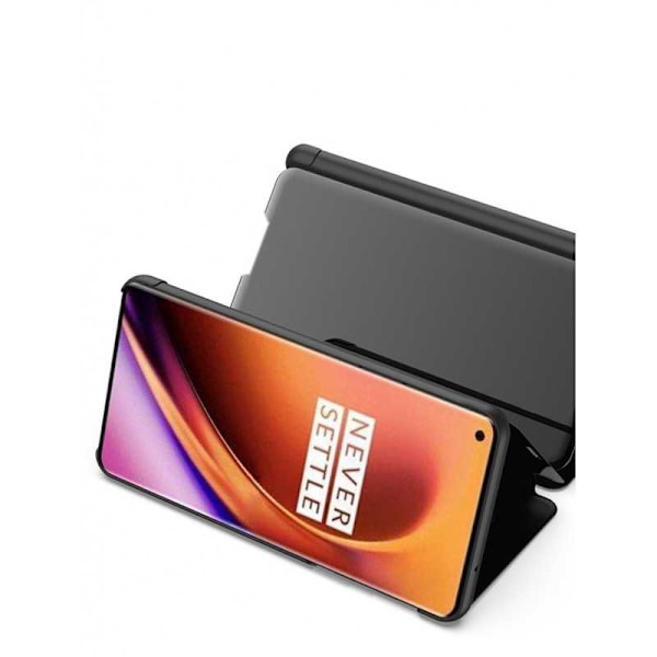 OnePlus 8 Pro Smart Flip Case Clear View Seisova V2 Rocket Black