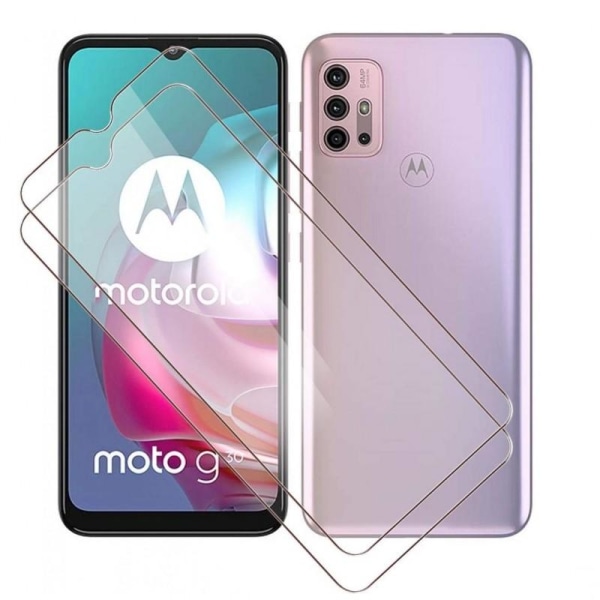 2-PACK Motorola Moto G30 Hærdet glas 0,26 mm 2,5D 9H Transparent