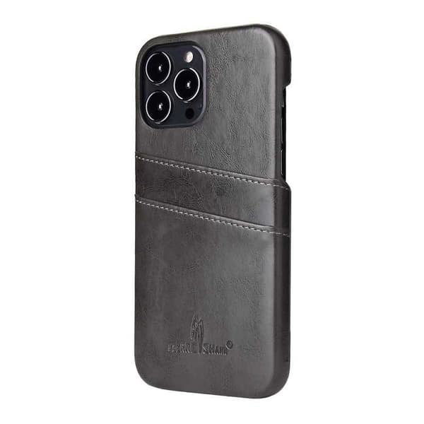iPhone 15 Pro Max Skal Korthållare Retro Svart