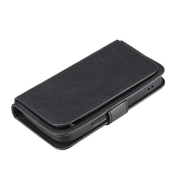 Käytännöllinen iPhone 13 Pro Max -lompakkokotelo ja 11-taskuinen Black