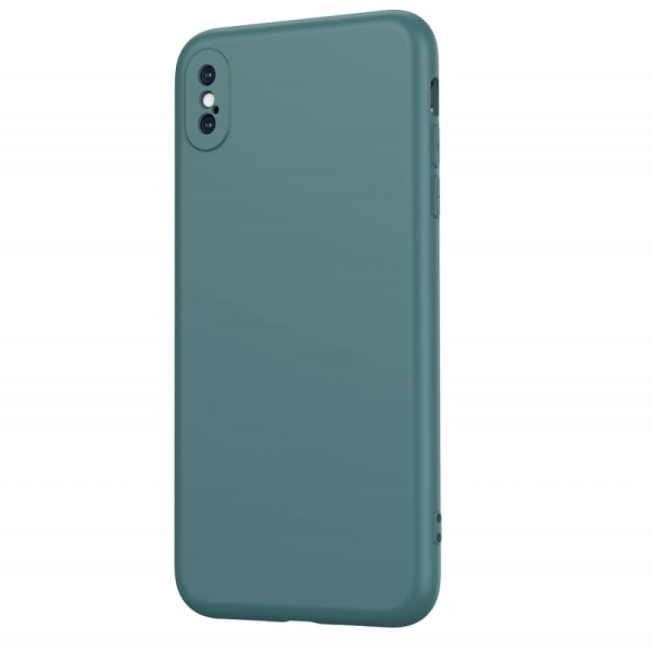 iPhone XS Max Gummierte Matte Green Shell Liquid - Grønn